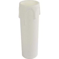 Candela bianca E14, altezza 6,5 cm