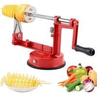 Spiralschneider für Äpfel und Kartoffeln, Kartoffelschäler aus Edelstahl, Gemüseschneider, Obstschneider, Blechschneider, Kartoffelschneider, Tornado-Chipsmaschine.