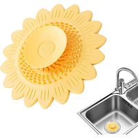 Attrape-cheveux pour bonde de douche, forme élégante, idéal pour cuisine, lavabo et baignoire.