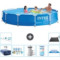 Intex Piscina con struttura Rotonda - 366x76 cm - 7-pezzi S41588