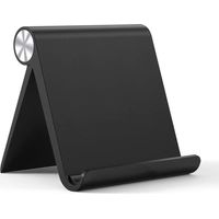 Ständer Tablet Halterung Halter Tablet Ständer Handy Halter kompatibel mit iPad Air 3, iPad Pro, iPad Mini, MediaPad, Surface Pro 7, Galaxy Tab, iPhone 11 usw. bis 10.5 Zoll (Schwarz)
