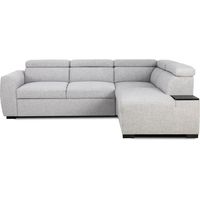 Casapy KELIO Ecksofa Schlafsofa grau modern