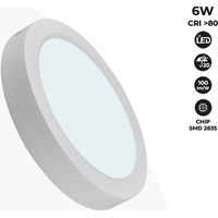 Plafón LED De Superficie 6W Alta Eficiencia - Blanco Frío