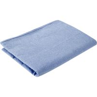 Lot de 2 housses de table de massage SPA coton doux bleu marine avec trou facial pour salon de beauté