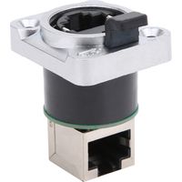 Connecteur RJ45 coudé étanche avec isolateur rond en PA, fiche aviation YTRJ45