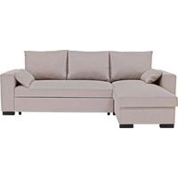 Conforteam MORGAN Ecksofa mit Schlaffunktion beige mit Stauraum