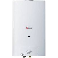 Chauffe-eau à gaz instantané Low NOx 14L – Chambre ouverte – Débit 14L/min – Allumage à pile – Faibles émissions NOx Classe 6 – GPL – Hermann
