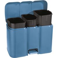 PATTUMIERA DIFFERENZIATA PATTY 3 LT.13+8+13 cm.58,5x32x41,5h. lt.13+8+13 azzurra TONTARELLI