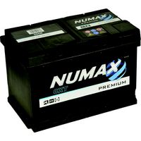 Numax – Batterie de démarrage 12V 70Ah 640A – 96R – Auto plomb sans entretien – Dimensions 278x175x190mm – Polarité Plus à gauche