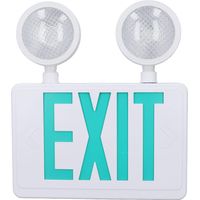 Panneaux de Sortie à LED, Lumière de Secours, Panneaux de Sortie de Secours Verts avec Deux Lumières LED Réglables, étanche IP65, Panneau de Sortie de qualité Commerciale pour