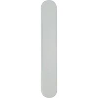 Hoppe Et Cie – Plaque pour porte en aluminium Verona argent – Design moderne – Résistante aux intempéries – Installation facile