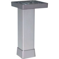 PIEDINO ALLUM. ARGENTO CM.12 ART. P0702-Z. Prezzo per 1 pezzo.