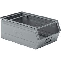 STAHLBEHÄLTERmm B=300 T=500 H=200 Gr. 4 Grau Ral7000