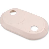 Doppia rosetta bianca (collare in plastica per coprire i tubi del radiatore) 18 mm