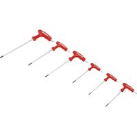 Bgs Technic – Jeu de 6 clés Torx extra longues T10 à T40 – Poignée en T pour accès dans espaces restreints – Chrome Vanadium – Couple élevé