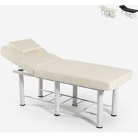 Lettino massaggio relax 2 zone professionale centro estetico Welly - Bianco