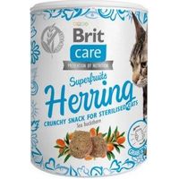 Brit Care Cat Superfruits Snack für Katzen Getreidefreie Katzenleckerlis 100 g – Hering 100 g