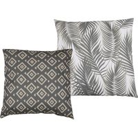 GO-DE Kissenset Nadine anthrazit 38x38 cm / 40x40 cm Auflagen & Hussen