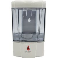 Dispensador de jabón y shampoo automático de pared 600 ml ergonómico transparente