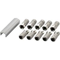 Connecteur F conrad components 742699 diamètre câble 7 mm 10 pièces