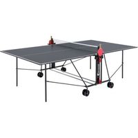 SPONETA - Table Tennis de Table - Table Ping Pong Compacte - Usage Extérieur - Gris et noir
