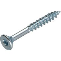 Vis bois TEKOR Tête fraisée Cranté 4X40 Filetée sur 24 TORX T20 Acier zingué Pointe antifendage type 17 - 30 pièces