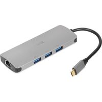 Dockingstation USB-Hub iBOX IUH3RJ4K RJ45 HDMI SD PD100W