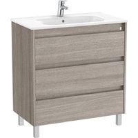 MUEBLE 800MM TENET 3 CAJONES CON LAVABO CITY OAK