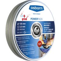 Osborn Kombi-Trenn- und Schruppscheibe AS46T Inox Cut+Grind 115x2,5 mm T42 5 Stk