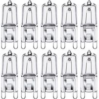 G9 halogen lamps, G9, 35 W, G9 capsule bulbs, 230 V, 2800 K, dimmable, warm white, 10 pieces