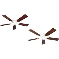 Ceiling fan Kisa Deluxe WH Rosewood / Walnut