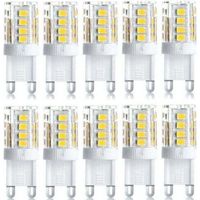 Lot De 10 Projecteurs LED G9 5W, XU, Blanc Chaud/Blanc Froid, Économique, Remplacement Halogène, AC 230V Non Dimmable - KZQ