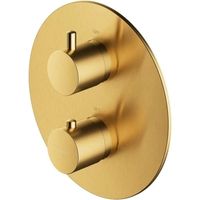 OMNIRES Y - Miscelatore termostatico ad incasso per 2 utenze, oro spazzolato Y1236ROGLB