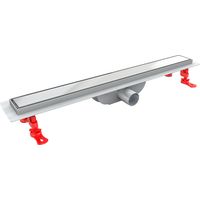 Desagüe lineal para ducha de suelo con rejilla de doble cara, longitud 600 mm