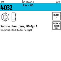 Sechskantmutter ISO 4032 M 24 x 3 Edelstahl A4 blank 25 Stk
