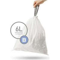 Simplehuman - Sacchetti per pattumiera 6 l, tipo B, 90 pz CW0251