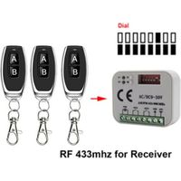 Ricevitore del telecomando della porta del garage 433 868MHz RX Multi 300-900MHz AC/DC 9-30V Ricevitore con telecomando