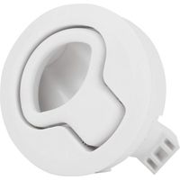 Trampilla de extraction al ras, pestillo de scotilla universal, cerradura de pestillo de scotilla de plastico duradero para vehículos recreationalos yates de 1.8 pulgadas (blanco)