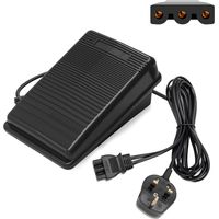 Foot Control Pedal for 220V UK Plug, Anti-Slip Sewing Machine Foot Pedal, Sewing Control Pedals for Sewing Tailoring Textile Machines, Embroidery Controller Replacement