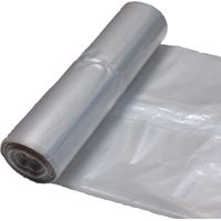 Müllsäcke, dick, 50 Mikron, strapazierfähig, Rolle mit 25 Stück, transparent, 120 l