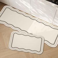 2 Pieces Non-slip And Machine Washable Kitchen Mat, Printed Doormat Mat Kitchen Floor Mat, Kitchen Mat In Front Of Sink, 40x120cm+40x60cm(style 6)