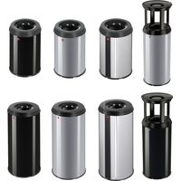 Hailo Papierkorb (flammenlöschend) ProfiLine Safe XL schwarz