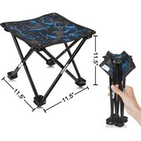 Camping Stool Portable Folding Stool Portable Chair Foldable Mini Stool Fishing Stool for Adults Fishing Hiking Gardening and Beach with Carry Bag (Camouflage)