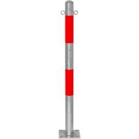 MORAVIA Sperrpfosten - zum Aufdübeln, Ø 60 mm - feuerverzinkt / rot