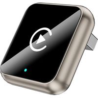 Compatible avec l'adaptateur CarPlay sans fil 2 en 1, le boîtier intelligent AI pour CarPlay/Android Auto, CarPlay USB câblé vers sans fil plug-and-play.