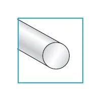 PROFILO TONDO PIENO DIAMETRO 8 MM IN ALLUMINIO ANODIZZATO IN BARRE DA 2 METRI