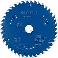 Lame de scie circulaire 140mm 42 dents – Alésage 20mm – Pour bois dur – Coupe nette sans éclat – 2608644500 – Viro