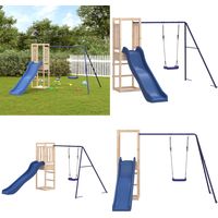 Aire de jeux d'extérieur bois de pin imprégné - Ensemble De Jeux Extérieur - Jeux De Plein Air - Jardin - Maisonnette De Jeu - Balançoire - Home & Living