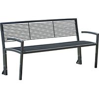 Gitterrohrbank in Grauguss-Optik LxBxH 1500 x 555 x 780 mm
