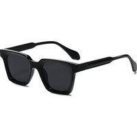 Lunettes de soleil carrées classiques pour hommes et femmes, lunettes de soleil carrées tendance, style créateur